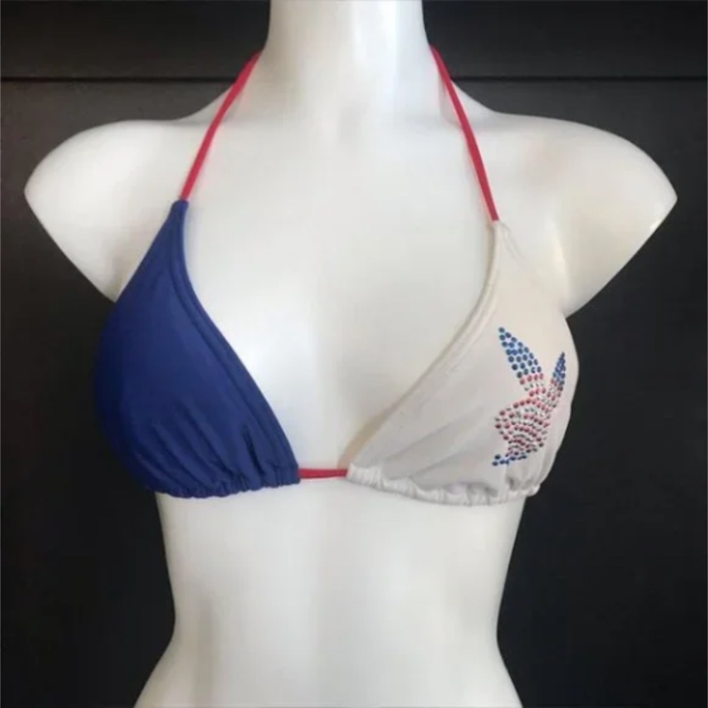 Playboy american USA studded bikini top
